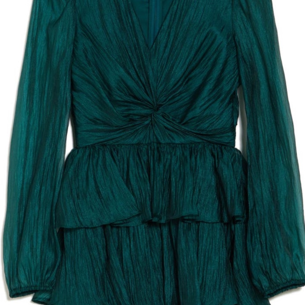 Rachel Parcell Green Tiered Dress
